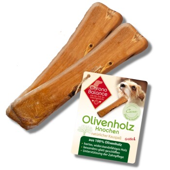 Olivenholz KNOCHEN (L) 2er Paket