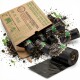 Verpackung von biologisch abbaubaren Hundekotbeuteln, mit 270 Beuteln, 18 Rollen, Abmessungen 33x23 cm und TÜV-zertifizierter Qualität.