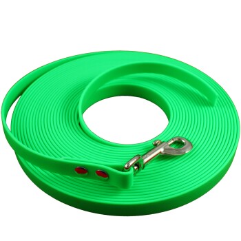 15-25 kg Biothane Schleppleine neon grün 10 m