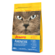 Josera Marinese Katzenfutterbeutel mit einer Nahaufnahme eines Katzenkopfes, beschriftet mit "Getreidefrei", "Hypoallergen" und "Erwachsene", mit Nährstoffdetails.