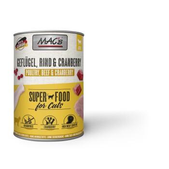 MAC's Cat 6x1400 g Pute, Rind & Cranberry 26x400 g