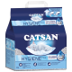 Emballage de litière pour chat CAT SAN Hygiene Plus de 9L avec un chat blanc dormant sur un nuage, présentant des ingrédients non agglomérants et 100 % naturels.