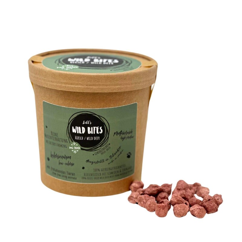 Lills Hundesnack Wild Bites Hirsch 150g