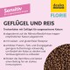Trockenfutter für Katzen mit Geflügel und Reis, glutenfrei, erhöhten Nährstoffgehalt, fördert die Darmflora und Immunität.