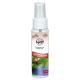 Flasche von Bellfor ZEComplete Spray für Haustiere, mit einer Zecke auf einem Blumenhintergrund, beschriftet mit "DIE NATÜRLICHE ERGÄNZUNG" und "100 ml."