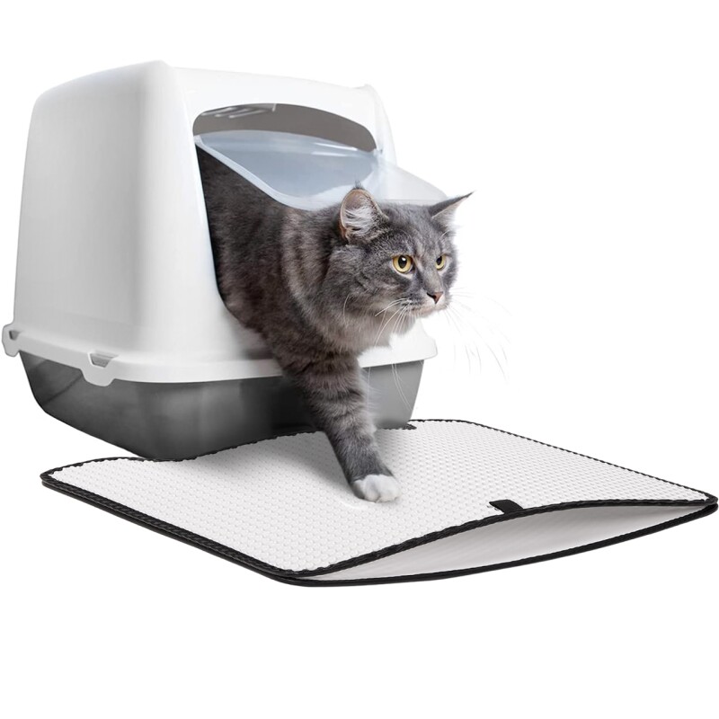 Canadian Cat Company Toilettenvorleger Zaubermatte S weiß