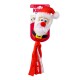 KONG Wubba Christmas Santa dog toy with squeaker, red and white fabric, and plush Santa face.