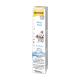 GimCat Kitten Paste Verpackung mit zwei verspielten Kätzchen, beschriftet "Expert Line," für Kätzchen ab 6 Wochen, fördert Wachstum und Gesundheit.