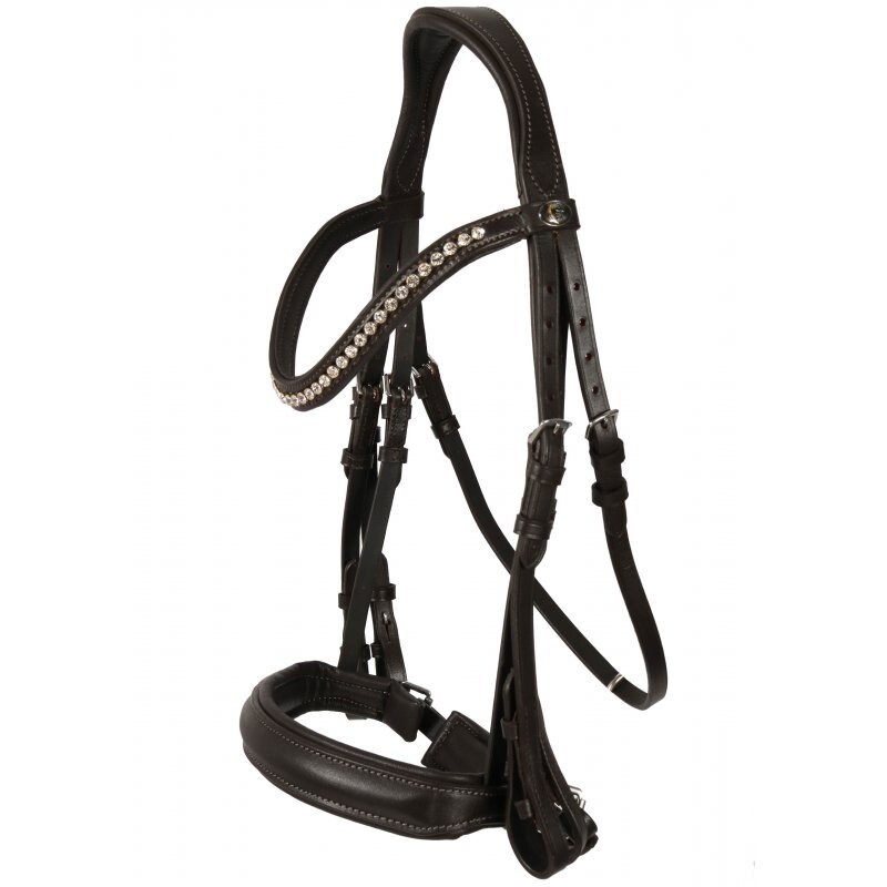 Hans Melzer Horse Equipment Hans Melzer Kandare Wiesbaden braun/silber WB (Warmblut)
