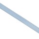 Hellblauer Lederhundehalsband mit eingeprägtem Text "WILLIAM WALKER" entlang der Länge.