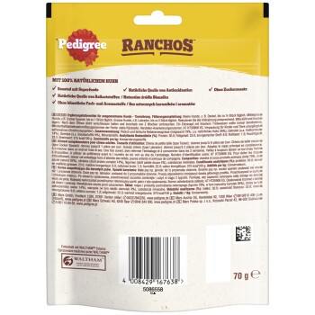 Pedigree Ranchos Superfoods 7x70g Huhn