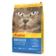 Josera Marinese Katzenfutterbeutel mit einer Nahaufnahme des Gesichts einer Katze, beschriftet mit "Getreidefrei" und "Hypoallergen", mit Nährwertangaben.