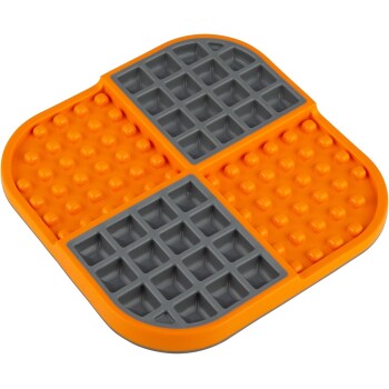 Schleckmatte SloMo Futter-Spaß orange