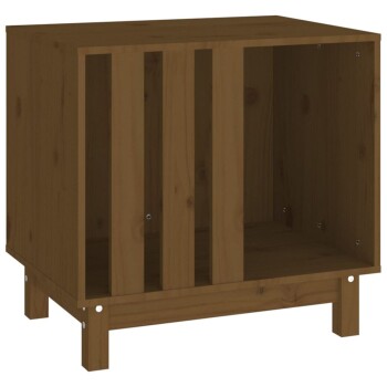 Hundehütte Massivholz Kiefer Hundehöhle Hundebett braun 60 cm, 45 cm, 57 cm