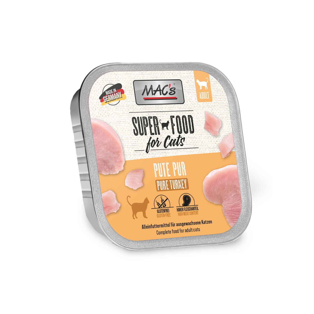 MAC's Nassfutter Katze Adult Pute 16x100 g