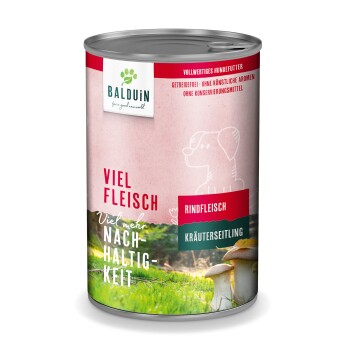 BALDUiN Hund Rind & Kräuterseitling 12x400g