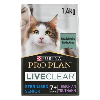 Liveclear Sterilised Senior 7+ dinde 1,4 kg