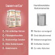 SMOOTHIECAT-Flaschen mit abgehakten Vorteilen (Zuckerfrei) gegenüber einem 'Herkömmliche Katzensnacks'-Beutel, markiert mit 'Werden verweigert'.