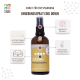 Entspannungsspray-Flasche mit der Aufschrift "Cool Down" von Yuki Cares, mit Symbolen, die beruhigende Effekte anzeigen, ideal für Silvester und Aromatherapie-Vorteile.