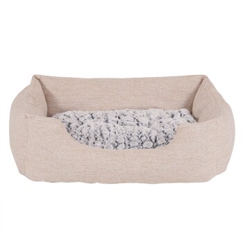 Lionto Hundebett mit Wendekissen meliert M