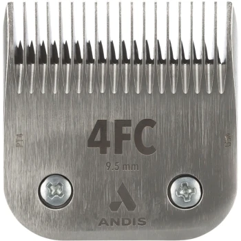Andis 4FC Haarschneiderklinge, 9,5 mm Schnittlänge, mit scharfen Zähnen für präzises Grooming.