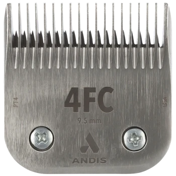 Andis 4FC Haarschneiderklinge, 9,5 mm Schnittlänge, mit scharfen Zähnen für präzises Grooming.