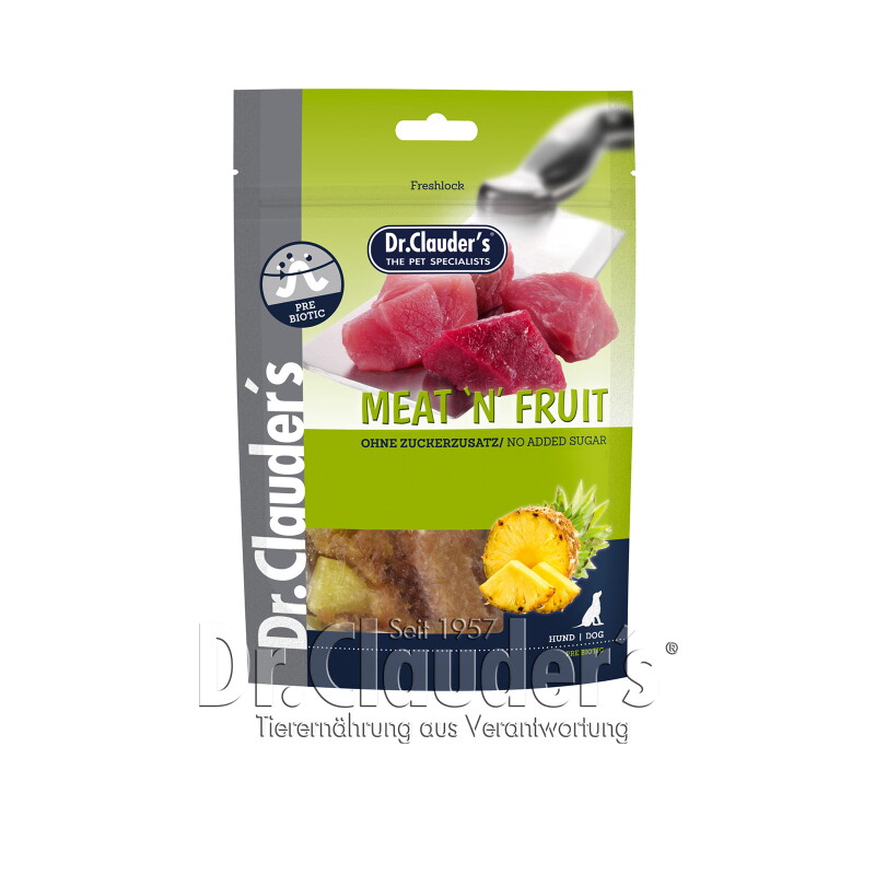 Dr. Clauder's Meat'n'Fruit Ananas & Hühnchen Snack - 10x 80g