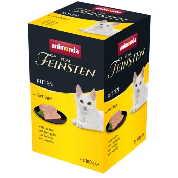 Vom Feinsten Kitten mit Geflügel 6x100 g
