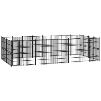 Hundezwinger Box Stahl 7,68 m, 3,84 m, 2 m