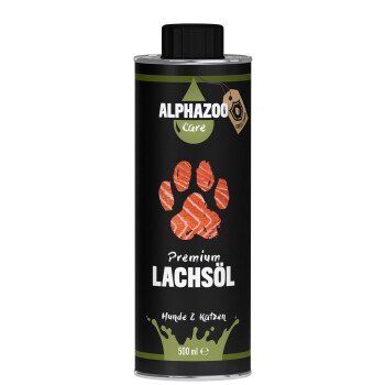 ALPHAZOO Lachsöl für Hunde & Katzen 500 ml