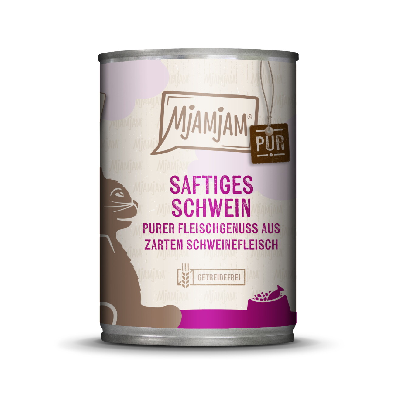 MjAMjAM Nassfutter Katze Adult, Purer Fleischgenuss 6x400 g Schwein
