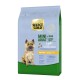 Select Gold Mini Adult hondenvoer zak, met een kleine hond op de voorkant, gelabeld "Light" met kip, geschikt voor honden onder de 10 kg.