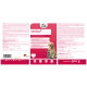 Cervico® Ergänzung für Hunde und Katzen, mit einem Golden Retriever und einer Katze. Enthält Biotin, Vitamine, MSM und Zink. 900g Paket.
