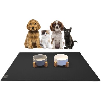 ® - Napfunterlage - Öko-Tex und Made in Germany schwarz 70 cm, 1,2 m