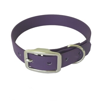 21-30cm HU Biothane Halsband violett 40 cm, 50 cm