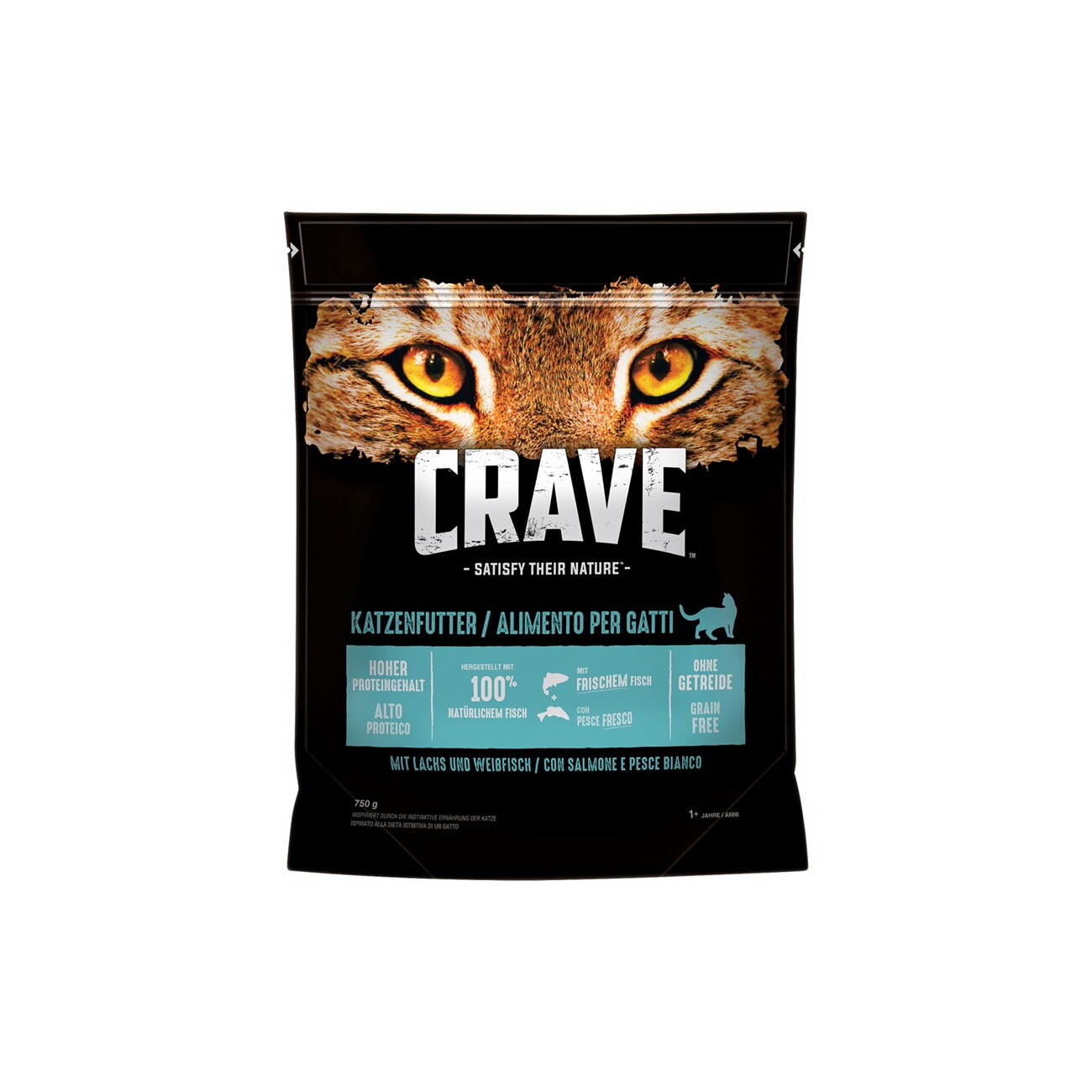 CRAVE mit Lachs und Weißfisch 750 g