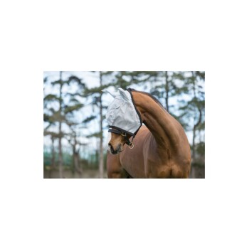 Fliegenmaske ergonomisch silber/ grau WB (Warmblut)