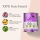Dose Haustierfutter mit der Aufschrift "Ente", die Ente, Hirse und Spinat enthält und hochwertige Proteine sowie glutenfreie Zutaten hervorhebt.