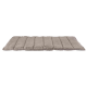Weiches, plüschiges Haustierbett in hellgrau mit einem gesteppten Design, ideal für den Komfort von Haustieren.