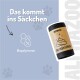 Eine positive Kundenbewertung für Haustierprodukte, mit einer Bewertung von 4,8/5 Sternen und dem Text: "Sind für mich persönlich die besten Tüten!..." von Alina K.