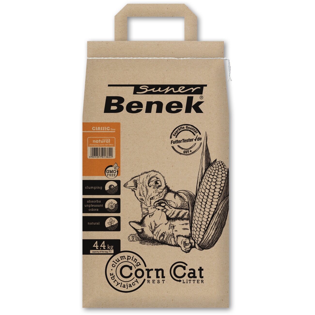 Super Benek Corn Cat Natural - Sparpaket: 3 x 7 l (ca. 13,2 kg) - Image 3