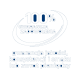 Badge bleu avec texte blanc : « GARANTIE DE SATISFACTION À 100 % » ; qualité, constance et goût ou remboursement.