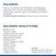 Lista składników karmy dla zwierząt domowych w języku polskim, szczegółowo opisująca mięso, zboża i minerały, z komponentami analitycznymi, w tym białkiem, tłuszczem i witaminami.