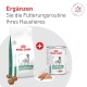 Royal Canin Glycobalance Hundefuttersack und Dose mit Kroketten; deutscher Kopftext: "Ergänzen Sie die Fütterungsroutine"