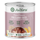 Dosen-Hundefutter "AniForte Pure Nature Freeland Duck," 60% Ente, getreidefrei, mit Buchweizen und Kürbis, hergestellt in Deutschland.