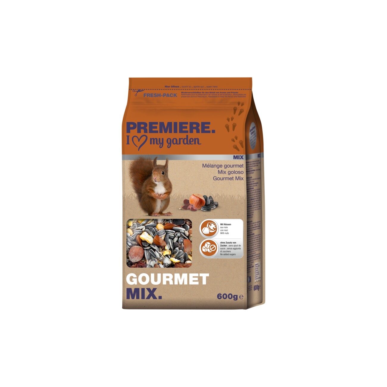 Mélange de nourriture pour écureuil - 500 grammes - Webshop - Matelma