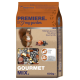 Een zak van 600g 'Premiere I Love My Garden Gourmet Mix' voor huisdieren, met een eekhoorn op de voorkant, met een mix van zaden en noten.