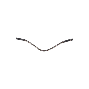 Ein stilvoller schwarzer Haustierhalsband, verziert mit funkelnden Strasssteinen entlang der Länge, die Eleganz für Haustiere zeigen.