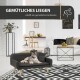 ® Hundebett Kunstleder, Hundecouch mit Gratis-Beigabe