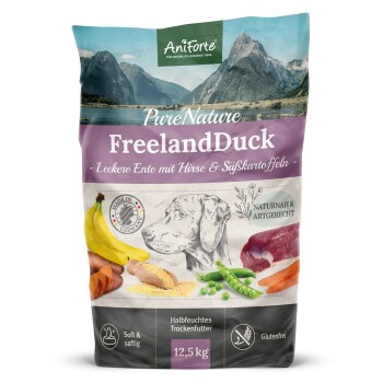 Aniforte Trockenfutter FreelandDuck – Leckere Ente mit Hirse 12,5 kg